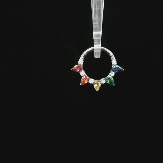 Desiree Rainbow - Hinged Ring