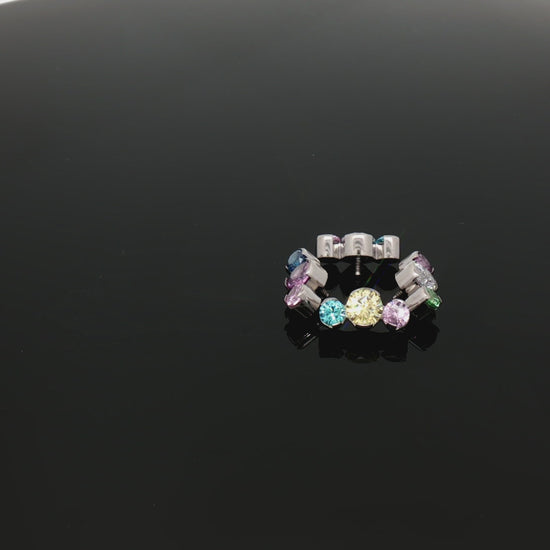 Gemma Pride - 16G Internally Threaded End