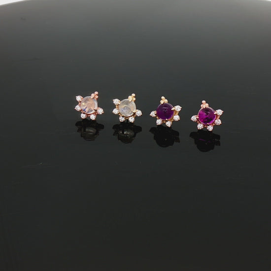 Lunara - 14kt Gold Threadless End