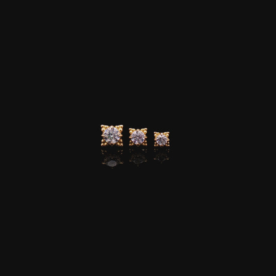 Wren - 18kt Gold Threadless End