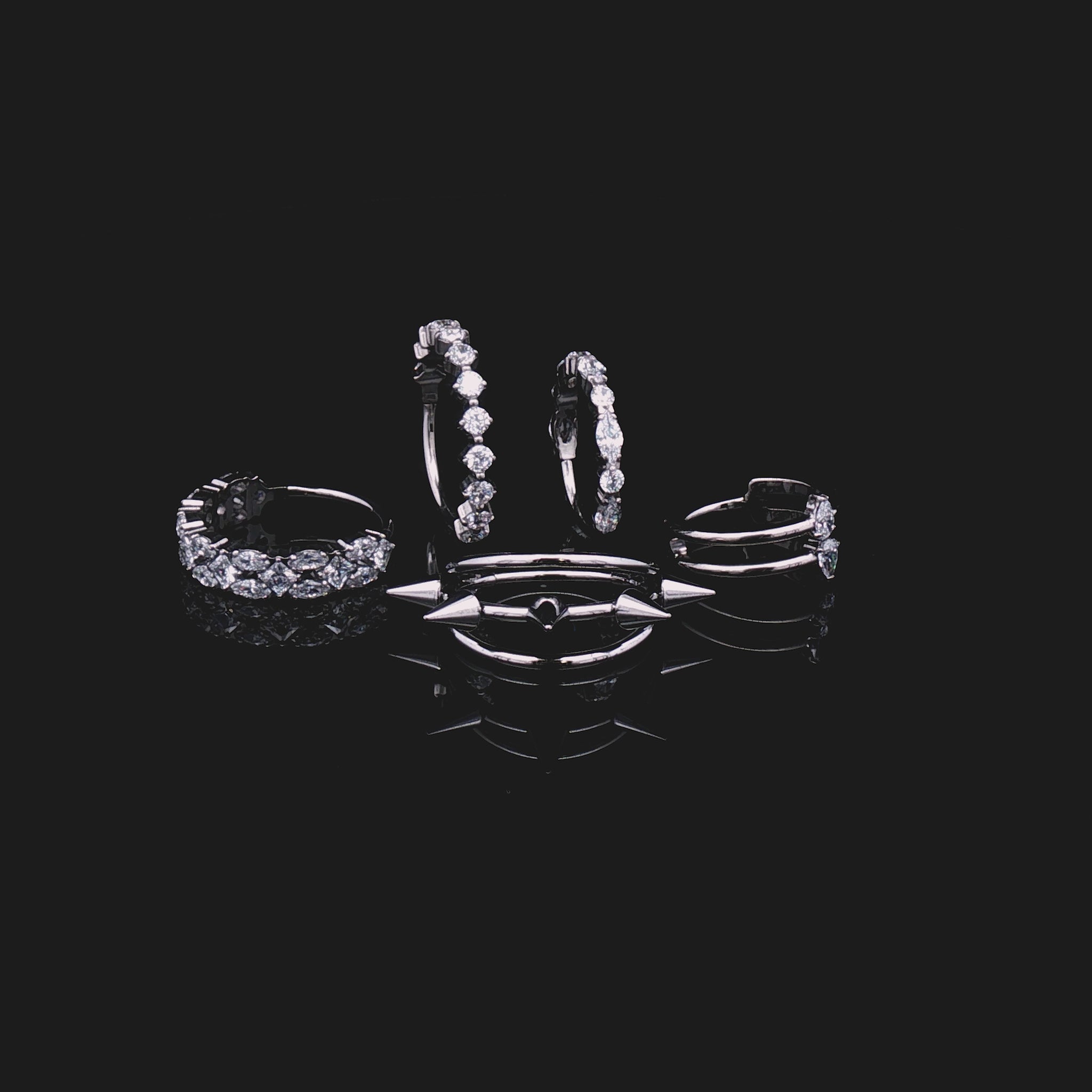Titanium Hinged Conch Rings