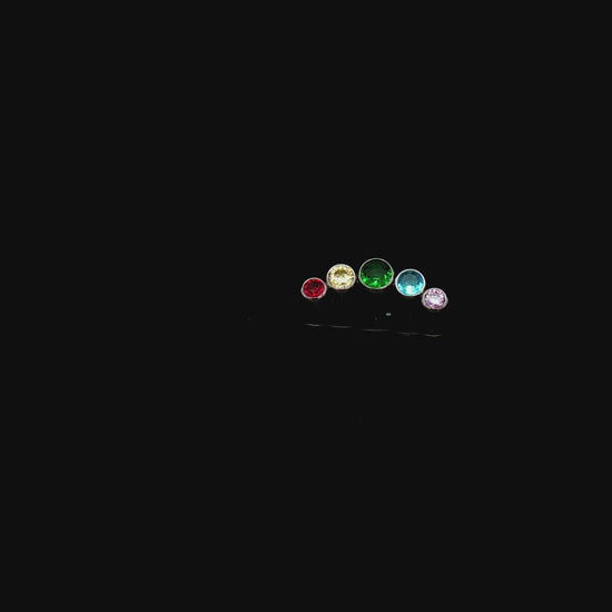 Lux - Rainbow 16G Internally Threaded End