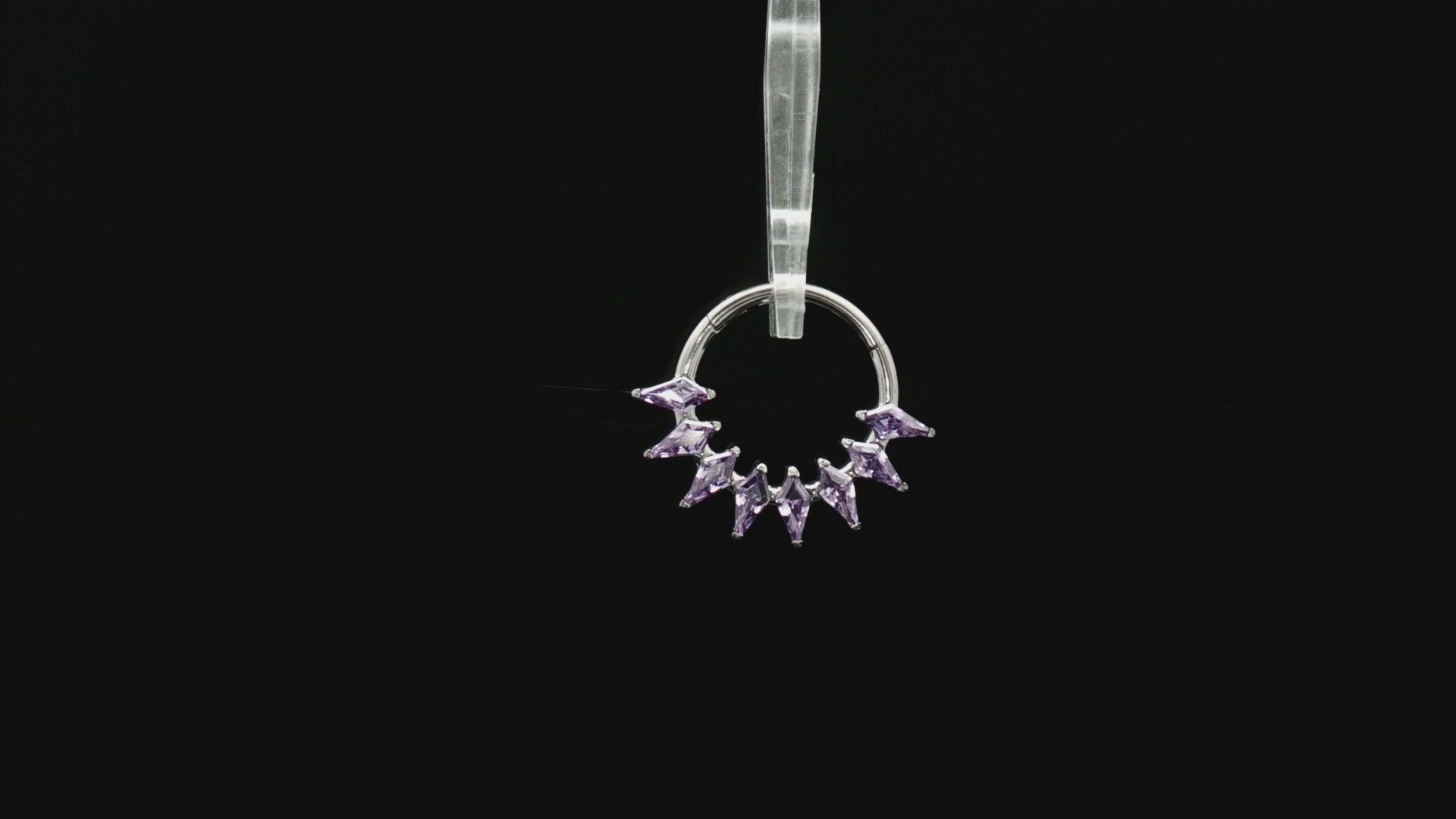 Orchid - Titanium Hinged Ring