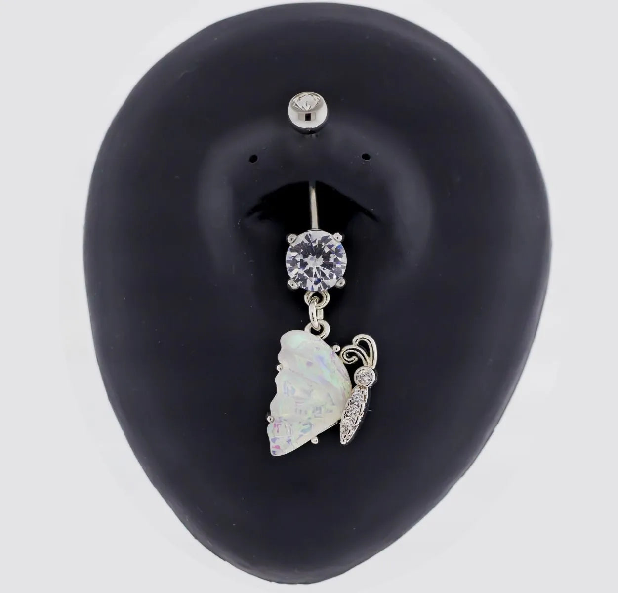 14G Iridescent Butterfly Navel Ring