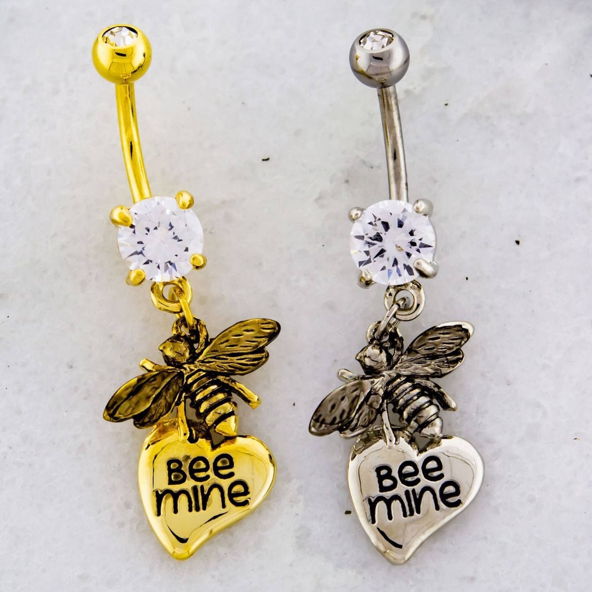 14G Bee Mine Navel Ring - Pierced Addiction