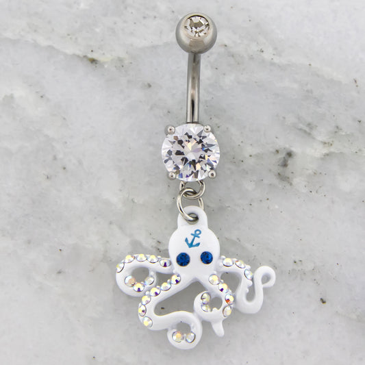 14G Octopus Navel Ring