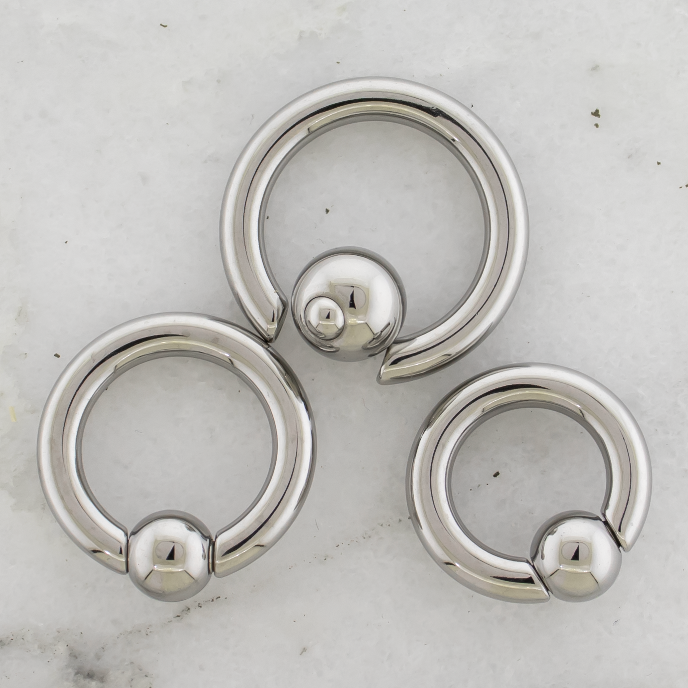 6G Steel Spring Loaded Captive Bead Rings