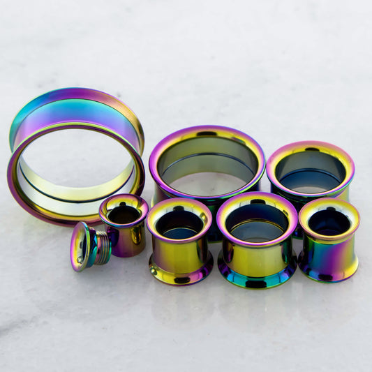 Rainbow Steel Double Flare Tunnels - Internally Threaded