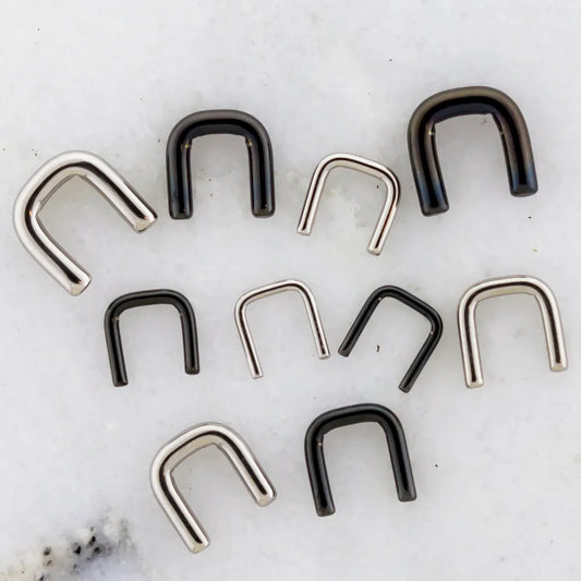 Steel Staple Septum Retainers - Pierced Addiction