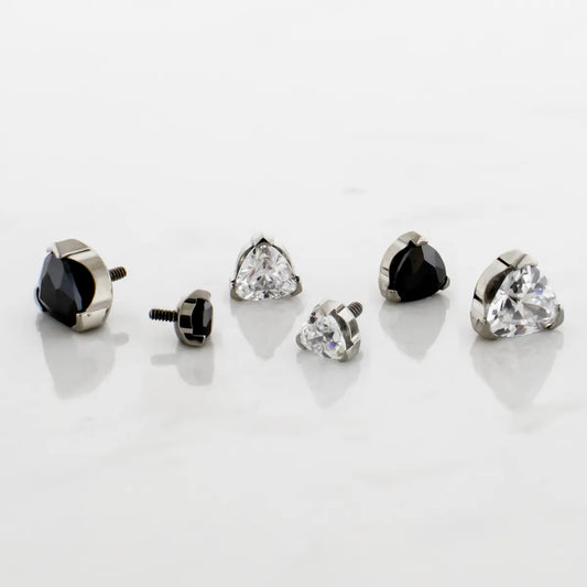 16G/18G Steel Internally Threaded End- Trillion Cut - Pierced Addiction